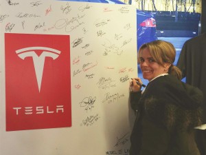 Nancy Wright, GLOBE COO, signing as a "Model 3 Future Owner."